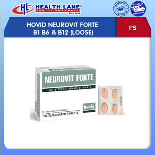 HOVID NEUROVIT FORTE B1 B6 & B12 (100'S)